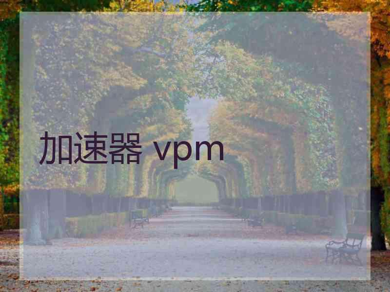 加速器 vpm