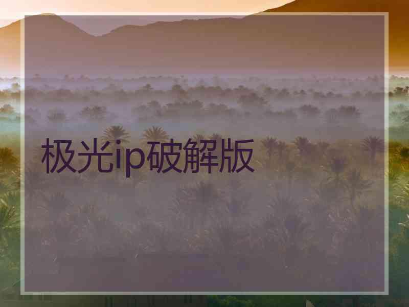 极光ip破解版