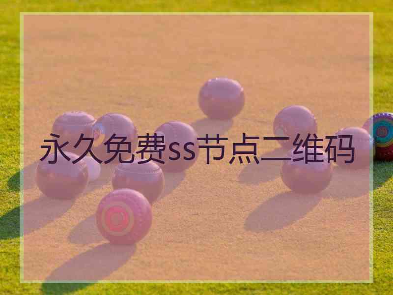 永久免费ss节点二维码 永久免费ss节点二维码